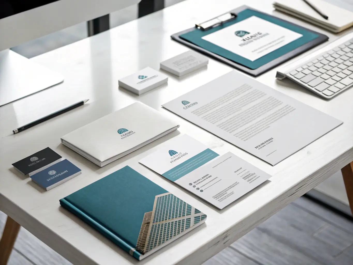 A professional workspace featuring a Brex corporate card on a desk next to a laptop displaying financial data, symbolizing efficient financial management.